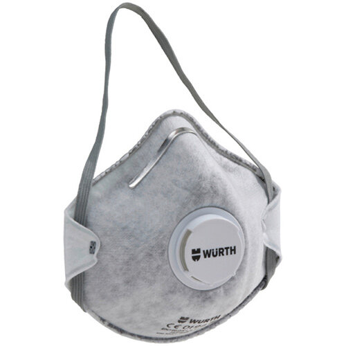 Wurth Cup-Shaped Mask CM 3000, carbon V FFP2 NR D - BREAMASK-CM3000-CARBON-VALVE-FFP2 Ref. 0899110504 PACK OF 15 Wurth Cup-Shaped Mask CM 3000, carbon V FFP2 NR D - BREAMASK-CM3000-CARBON-VALVE-FFP2 Ref. 0899110504 PACK OF 15