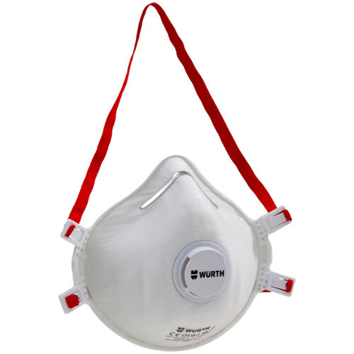 Wurth Cup-Shaped Mask CM 3000 V FFP3 NR D - BREAMASK-CM3000-VALVE-(FFP3-NR-D) Ref. 0899110505 PACK OF 5 Wurth Cup-Shaped Mask CM 3000 V FFP3 NR D - BREAMASK-CM3000-VALVE-(FFP3-NR-D) Ref. 0899110505 PACK OF 5