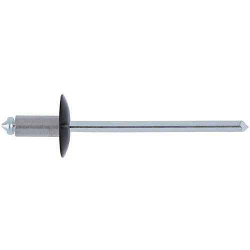 Wurth Blind Rivet, Round Pan Head - RIV-MHD-ALU/ST-(BLA/A2K)-(3,0-5,0)-4X8 Ref. 093614 8 PACK OF 500 Wurth Blind Rivet, Round Pan Head - RIV-MHD-ALU/ST-(BLA/A2K)-(3,0-5,0)-4X8 Ref. 093614 8 PACK OF 500