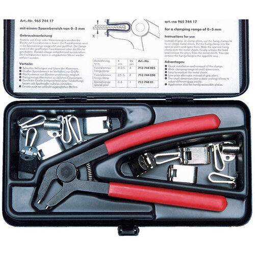 Wurth Fixing Clamp Set FXNGCLMPPLRSSET17PCS Ref. 096574417 Hunt