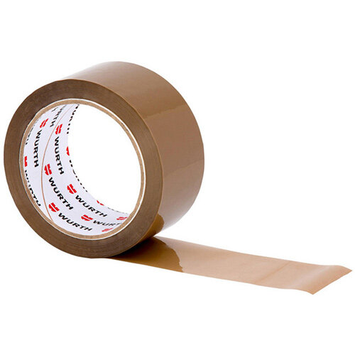 Wurth PP Packing Tape - PCKTPE-POLYPROPYLEN-BROWN-50MMX66M Ref. 09850502 PACK OF 6 Wurth PP Packing Tape - PCKTPE-POLYPROPYLEN-BROWN-50MMX66M Ref. 09850502 PACK OF 6
