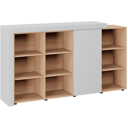 Auttica Cupboard Light Grey & Beech W2100xD450xH1170mm