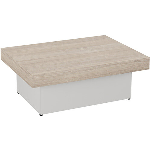 Auttica 800mm Coffee Table with Madrid Oak Top & Grey Base