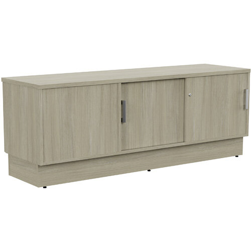 Grand Right Hand Side Large Credenza Unit With Sliding Doors & Back Door W1650xD480xH620mm Arctic Oak