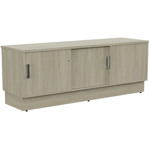 Grand Left Hand Side Large Credenza Unit With Sliding Doors & Back Door W1650xD480xH620mm Arctic Oak