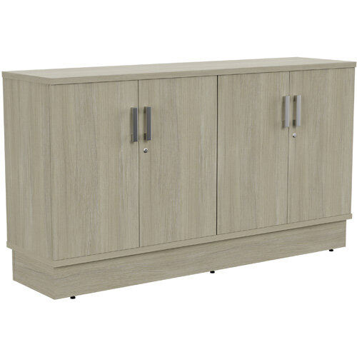 Grand 4 Doors Credenza Cabinet W1605xD420xH895mm Arctic Oak