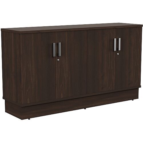 Grand 4 Doors Credenza Cabinet W1605xD420xH895mm Dark Walnut Grand 4 Doors Credenza Cabinet W1605xD420xH895mm Dark Walnut