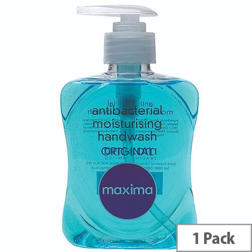 Maxima Hand Wash AntiBacterial Hand Soap 250ml Pack 1 WX43098 Hunt Office Ireland