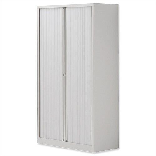Bisley Side Opening Tambour Door Cupboard H1570xW1000xD470mm White - Supplied Empty, Variety of Shelves &Suspension Filing Roll Out Frames Available Bisley Side Opening Tambour Door Cupboard H1570xW1000xD470mm White - Supplied Empty, Variety of Shelves &Suspension Filing Roll Out Frames Available