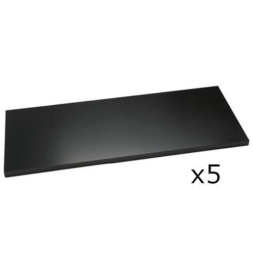 Bisley Standard Shelf For 1000mm Wide Cupboards & Tambour Units Black Pack of 5