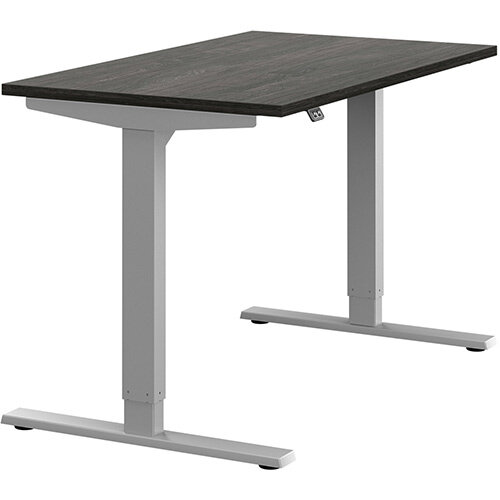 Zoom Height Adjustable Sit Stand Office Desk Plain Top W1200mmxD700mmxH685-1185mm Carbon Walnut Top Silver Frame - Prevents &Reduces Muscle &Back Problems, Poor Circulation &Increases Brain Activity. Zoom Height Adjustable Sit Stand Office Desk Plain Top W1200mmxD700mmxH685-1185mm Carbon Walnut Top Silver Frame - Prevents &Reduces Muscle &Back Problems, Poor Circulation &Increases Brain Activity.