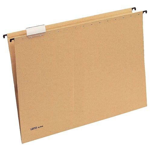 Classeur Suspendu Leitz Alpha Format A3 - En Carton Recyclé Marron, Capacité 150 Feuilles, Pour Armoire à Classeurs