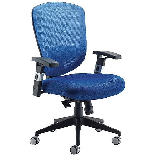 Arista Mesh High Back Task Operator Office Chair Blue KF72243 Arista Mesh High Back Task Operator Office Chair Blue KF72243