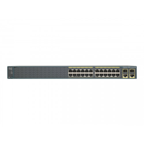 Cisco Catalyst 2960-Plus 24TC-S - Switch - Managed - 24 x 10/100 + 2 x combo Gigabit SFP - rack-mountable Cisco Catalyst 2960-Plus 24TC-S - Switch - Managed - 24 x 10/100 + 2 x combo Gigabit SFP - rack-mountable