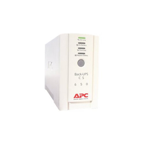 APC Back-UPS CS 650 - UPS - AC 230 V - 400 Watt - 650 VA - RS-232, USB - output connectors: 4 - beige APC Back-UPS CS 650 - UPS - AC 230 V - 400 Watt - 650 VA - RS-232, USB - output connectors: 4 - beige