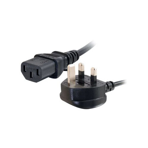 C2G Universal Power Cord - Power cable - BS 1363 (M) to IEC 60320 C13 - 5 m - molded - black