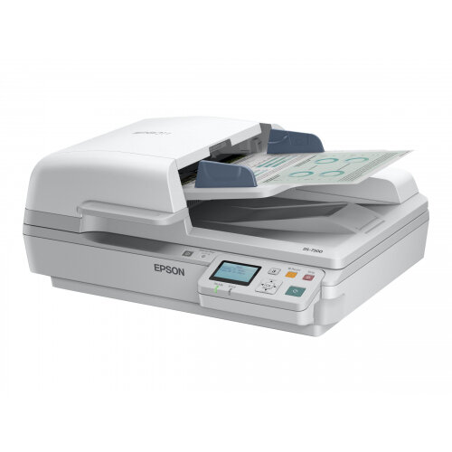 Epson WorkForce DS-6500N - Document scanner - Duplex - A4 - 1200 dpi x 1200 dpi - up to 25 ppm (mono) / up to 25 ppm (colour) - ADF (100 sheets) - up to 3000 scans per day - USB 2.0, Gigabit LAN Epson WorkForce DS-6500N - Document scanner - Duplex - A4 - 1200 dpi x 1200 dpi - up to 25 ppm (mono) / up to 25 ppm (colour) - ADF (100 sheets) - up to 3000 scans per day - USB 2.0, Gigabit LAN