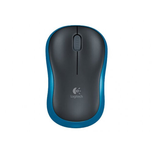 Logitech M185 Wireless Mouse, Optical, USB Receiver, Blue - Comfortable and Portable Wireless Mouse