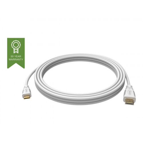 VISION Techconnect - HDMI with Ethernet cable - mini HDMI (M) to HDMI (M) - 3 m - white - 4K support