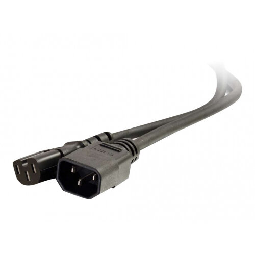 C2G 250 Volt Hot Condition Power Cord Extension - Power extension cable - IEC 60320 C15 to IEC 60320 C14 - AC 250 V - 2 m - molded - black C2G 250 Volt Hot Condition Power Cord Extension - Power extension cable - IEC 60320 C15 to IEC 60320 C14 - AC 250 V - 2 m - molded - black