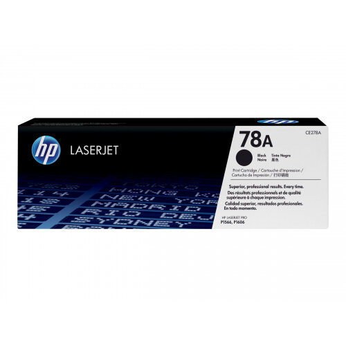 HP 78A - Black - original - LaserJet - toner cartridge (CE278A) - for LaserJet Pro M1536dnf, P1566, P1606DN, P1607dn, P1608dn, P1609dn HP 78A - Black - original - LaserJet - toner cartridge (CE278A) - for LaserJet Pro M1536dnf, P1566, P1606DN, P1607dn, P1608dn, P1609dn