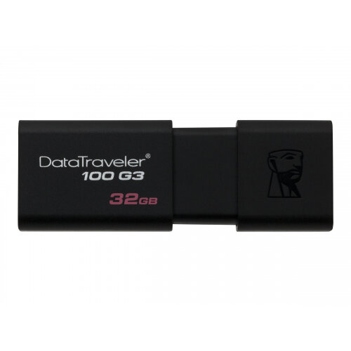 Kingston DataTraveler 100 G3 - USB flash drive - 32 GB - USB 3.0 - black Kingston DataTraveler 100 G3 - USB flash drive - 32 GB - USB 3.0 - black