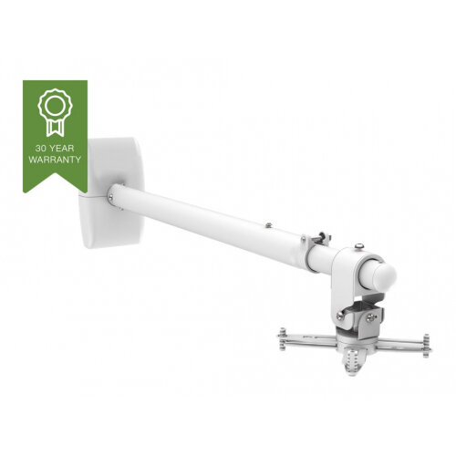 Vision Techmount TM-ST2 - Mounting kit (wall bracket, pole) for projector (telescopic) - satin white