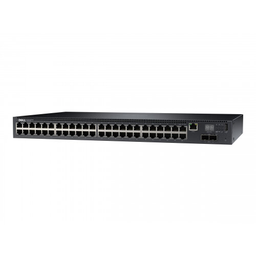 Dell Networking N2048 - Switch - L2+ - Managed - 48 x 10/100/1000 + 2 x 10 Gigabit SFP+ - rack-mountable Dell Networking N2048 - Switch - L2+ - Managed - 48 x 10/100/1000 + 2 x 10 Gigabit SFP+ - rack-mountable