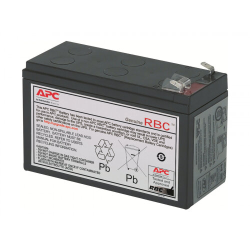 APC Replacement Battery Cartridge #2 - UPS battery - 1 x Lead Acid - black - for P/N: BE500TW, BE550-CP, BK250B, BK280B, BK400B, BK500-CH, BP280, BP280C, BX900R-CN