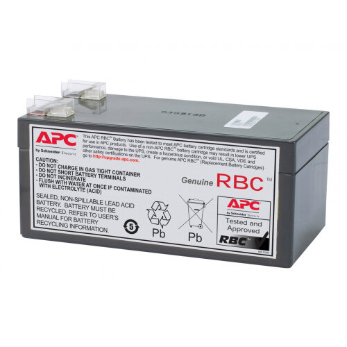 APC Replacement Battery Cartridge #47 - UPS battery - 1 x Lead Acid 3200 mAh - black - for SurgeArrest + Battery Backup 325VA