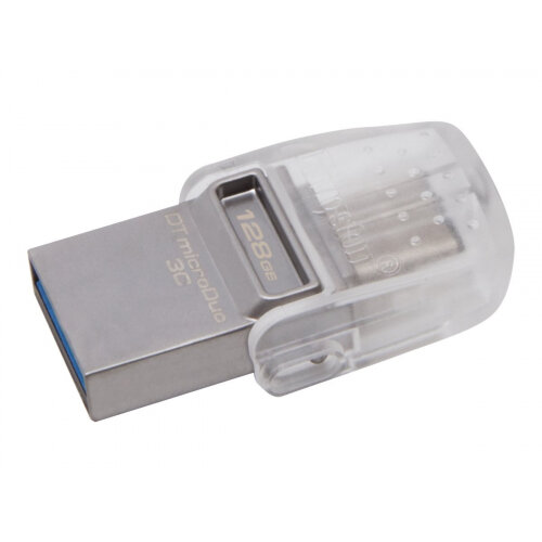Kingston DataTraveler microDuo 3C - USB flash drive - 128 GB - USB 3.1 / USB-C Kingston DataTraveler microDuo 3C - USB flash drive - 128 GB - USB 3.1 / USB-C