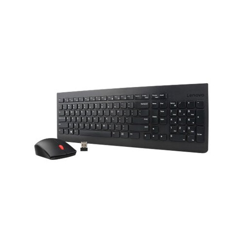 Lenovo Essential Wireless Combo - Keyboard and mouse set - wireless - 2.4 GHz - UK English - for S510; ThinkCentre M700; M71X; M810; M910; ThinkPad L470; T470; T570; X1 Carbon; X270