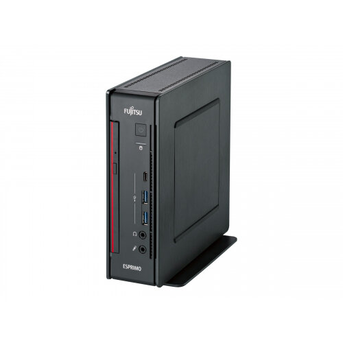 Fujitsu ESPRIMO Q957 - Mini Desktop PC - 1 x Core i5 7500T / 2.7 GHz - RAM 8 GB - SSD 256 GB - NVMe - HD Graphics 630 - GigE - WLAN: 802.11a/b/g/n/ac, Bluetooth 4.1 - Win 10 Pro 64-bit - vPro - monitor: none - keyboard: UK