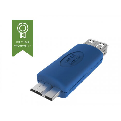 Vision - USB adapter - Micro-USB Type B (F) to USB Type A (M) - USB 3.0 - blue