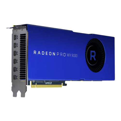 Radeon Pro WX 9100 - Graphics card - Radeon Pro WX 9100 - 16 GB HBM2 - PCIe 3.0 x16 - 6 x Mini DisplayPort