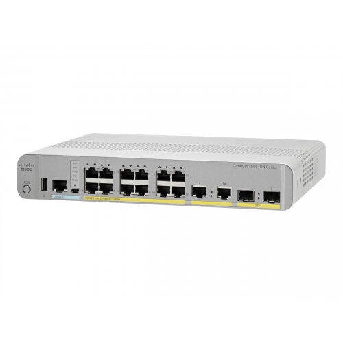 Cisco Catalyst 3560CX-12PD-S - Switch - Managed - 12 x 10/100/1000 (PoE+) + 2 x combo SFP+ - desktop, rack-mountable, DIN rail mountable, wall-mountable - PoE+ (240 W)