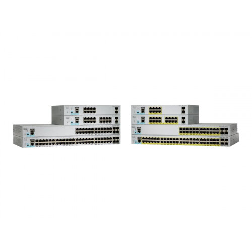Cisco Catalyst 2960L-48PS-LL - Switch - Managed - 48 x 10/100/1000 (PoE+) + 4 x Gigabit SFP (uplink) - desktop, rack-mountable - PoE+ (370 W) Cisco Catalyst 2960L-48PS-LL - Switch - Managed - 48 x 10/100/1000 (PoE+) + 4 x Gigabit SFP (uplink) - desktop, rack-mountable - PoE+ (370 W)