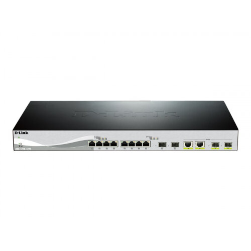 D-Link Web Smart DXS-1210-12TC - Switch - Managed - 8 x 10GBase-T + 2 x 10 Gigabit SFP+ + 2 x combo 10 Gigabit SFP+ - desktop, rack-mountable