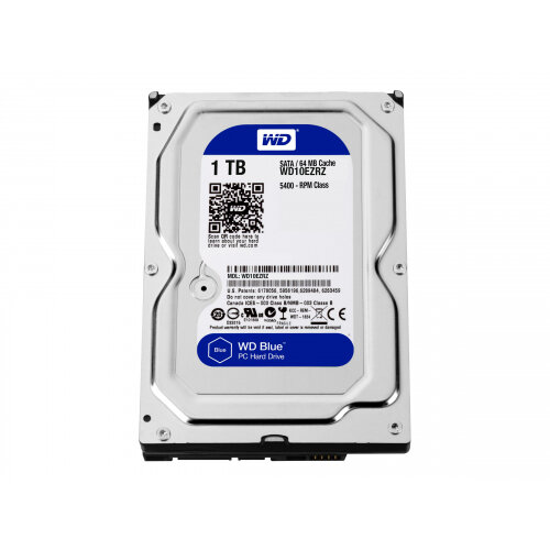 WD Blue WD10EZRZ - Hard drive - 1 TB - internal - 3.5 Inches - SATA 6Gb/s - 5400 rpm - buffer: 64 MB