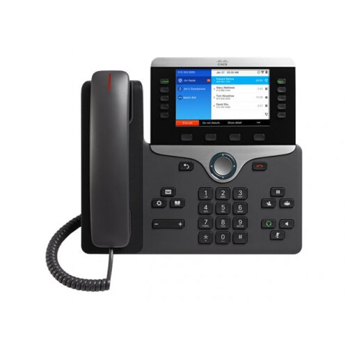 Cisco IP Phone 8861 - VoIP phone - IEEE 802.11a/b/g/n/ac (Wi-Fi) - SIP, RTP, SDP - 5 lines - charcoal