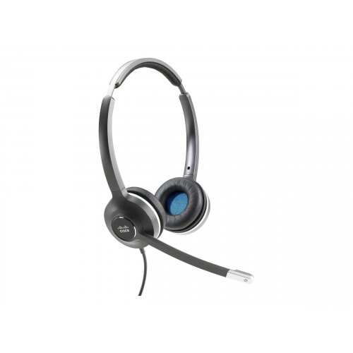 Cisco 532 Wired Dual - Headset - on-ear - wired - for Cisco DX70 - MSRP, DX80 (No Radio); IP Phone 8865NR