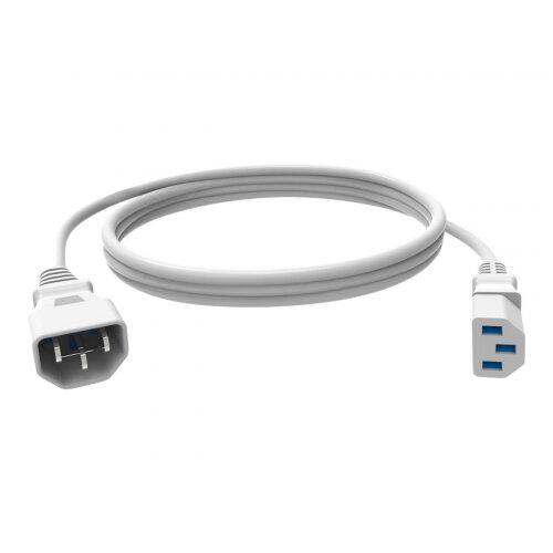 Vision Techconnect - Power extension cable - IEC 60320 C13 to IEC 60320 C14 - 250 V - 10 A - 50 cm - white