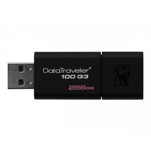 Kingston DataTraveler 100 G3 - USB flash drive - 256 GB - USB 3.0 - black Kingston DataTraveler 100 G3 - USB flash drive - 256 GB - USB 3.0 - black