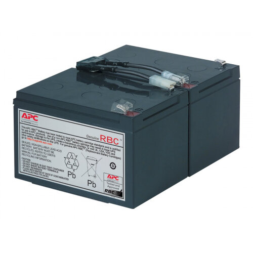 APC Replacement Battery Cartridge #6 - UPS battery Lead Acid - black - for P/N: DLA1500J, SMC1500, SMC15000I, SMT1000, SMT1000I, SMT1000US, SU1000RMI, SUA1000ICH APC Replacement Battery Cartridge #6 - UPS battery Lead Acid - black - for P/N: DLA1500J, SMC1500, SMC15000I, SMT1000, SMT1000I, SMT1000US, SU1000RMI, SUA1000ICH