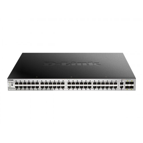 D-Link DGS 3130-54PS - Switch - L3 Lite - Managed - 48 x 10/100/1000 (PoE) + 2 x 10 Gigabit Ethernet + 4 x 10 Gigabit SFP+ (370 W)