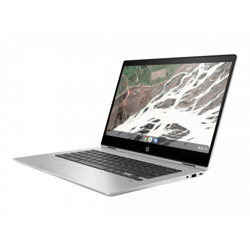 HP Chromebook x360 14 G1 - Flip design - Core i7 8650U / 1.9 GHz - Google Chrome OS 64 - 16 GB RAM - 64 GB eMMC - 14" IPS touchscreen 1920 x 1080 (Full HD) - UHD Graphics 620 - Wi-Fi, Bluetooth - sleek metal - kbd: UK