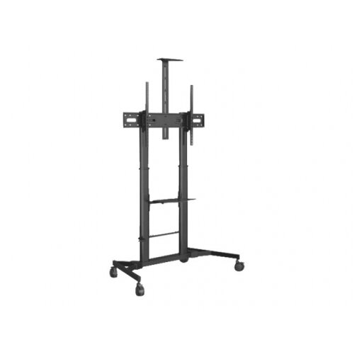 Vision VFM-F25 - Cart for LCD display / notebook / video conference camera - heavy duty steel - black powder coat - screen size: 60"-100"