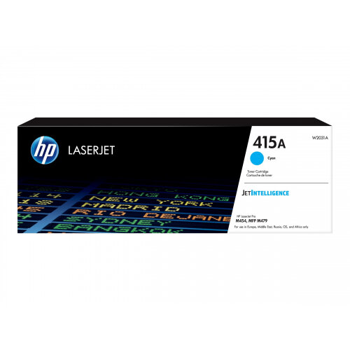 HP 415A - Cyan - original - LaserJet - toner cartridge (W2031A) - for Color LaserJet Pro M454, MFP M479 HP 415A - Cyan - original - LaserJet - toner cartridge (W2031A) - for Color LaserJet Pro M454, MFP M479