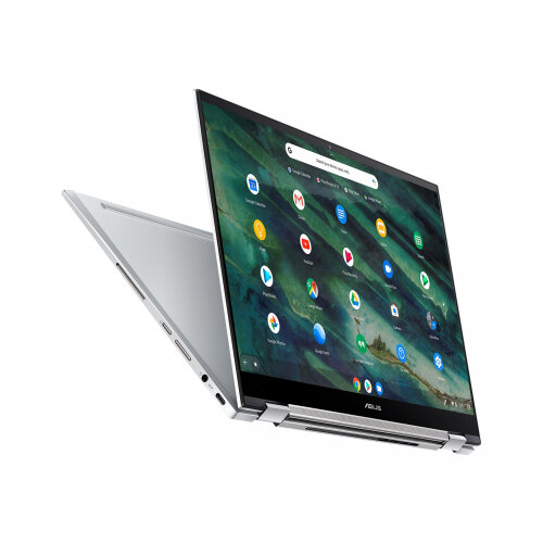ASUS Chromebook Flip C436FA E10128 - Flip design - Core i5 10210U / 1.6 GHz - Chrome OS - 8 GB RAM - 128 GB SSD NVMe - 14&uot; touchscreen 1920 x 1080 (Full HD) - UHD Graphics - Bluetooth, Wi-Fi - silver (bottom), silver (top), aerogel white ASUS Chromebook Flip C436FA E10128 - Flip design - Core i5 10210U / 1.6 GHz - Chrome OS - 8 GB RAM - 128 GB SSD NVMe - 14&uot; touchscreen 1920 x 1080 (Full HD) - UHD Graphics - Bluetooth, Wi-Fi - silver (bottom), silver (top), aerogel white