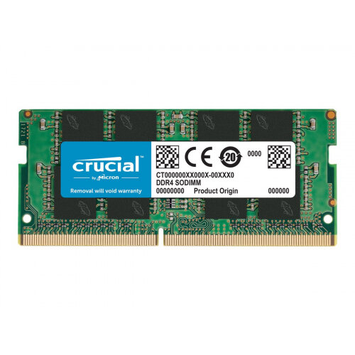 Crucial - DDR4 - 8 GB - SO-DIMM 260-pin - 2666 MHz / PC4-21300 - CL19 - 1.2 V - unbuffered - non-ECC Crucial - DDR4 - 8 GB - SO-DIMM 260-pin - 2666 MHz / PC4-21300 - CL19 - 1.2 V - unbuffered - non-ECC